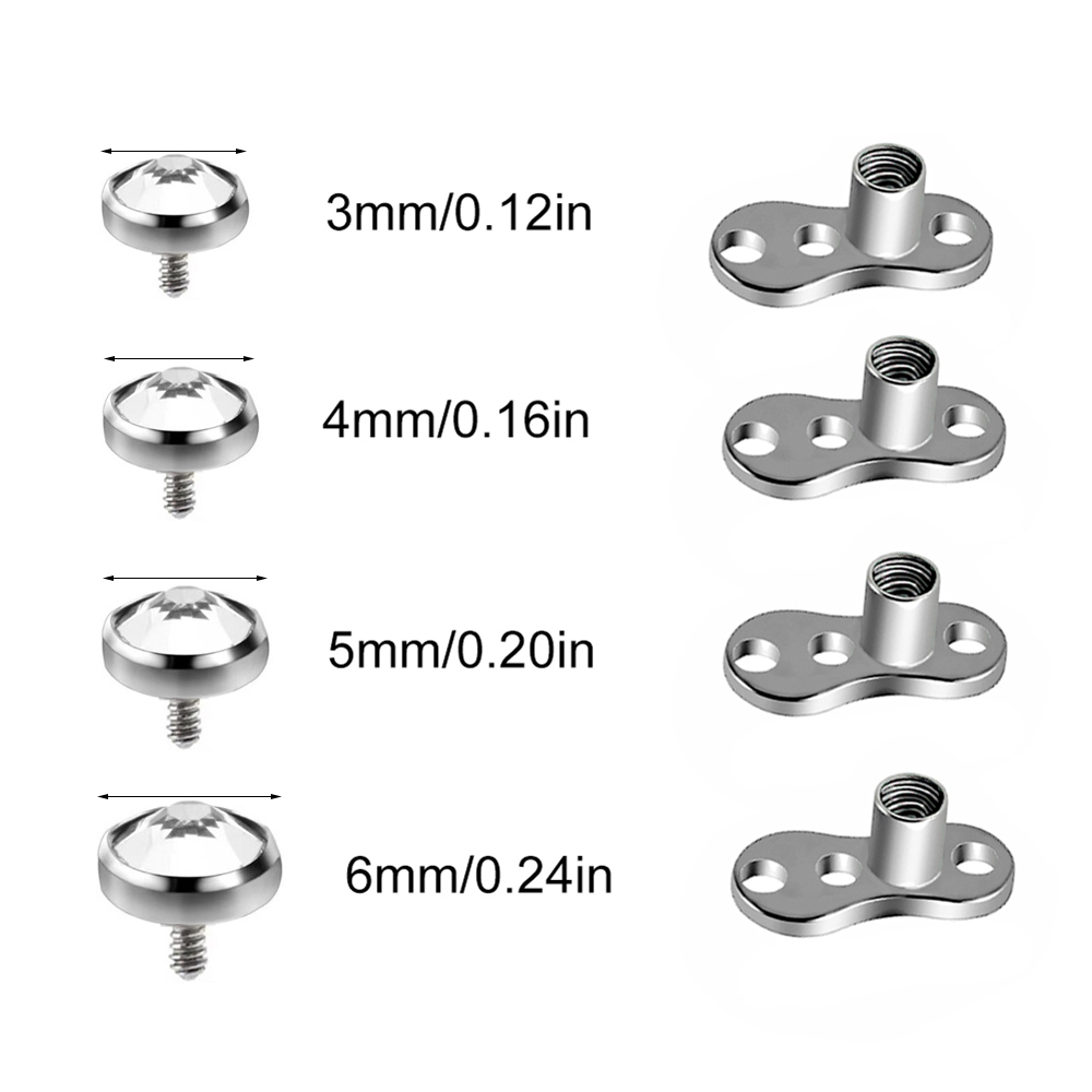9PCS-1PC Surgical Steel Skin D - огляд і ціна Body Jewelry Implants