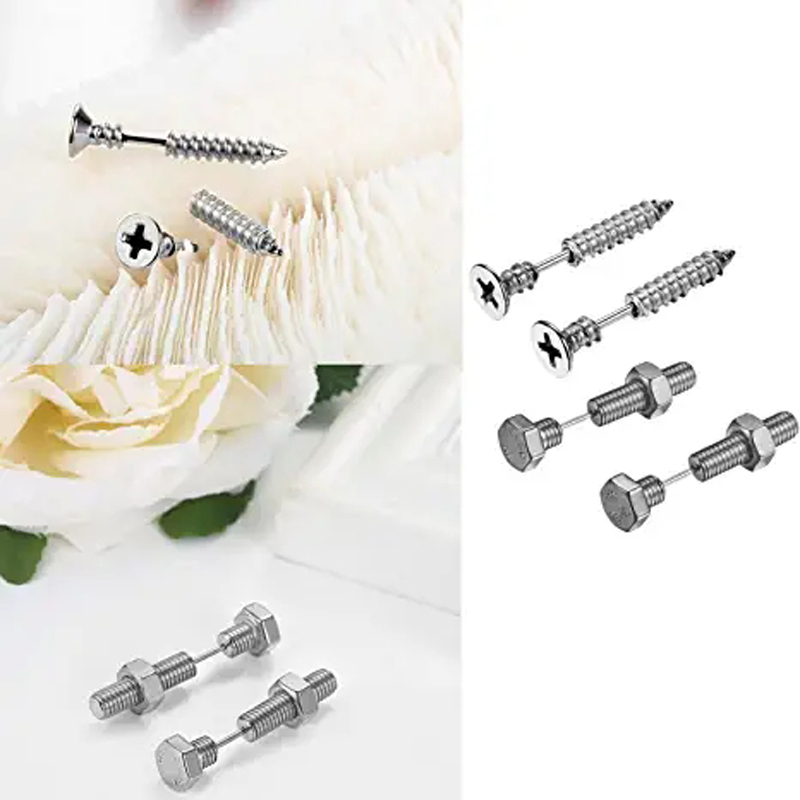 2-3 Pairs Punk Pointed Screw B - огляд і ціна Body Jewelry Changing Kit