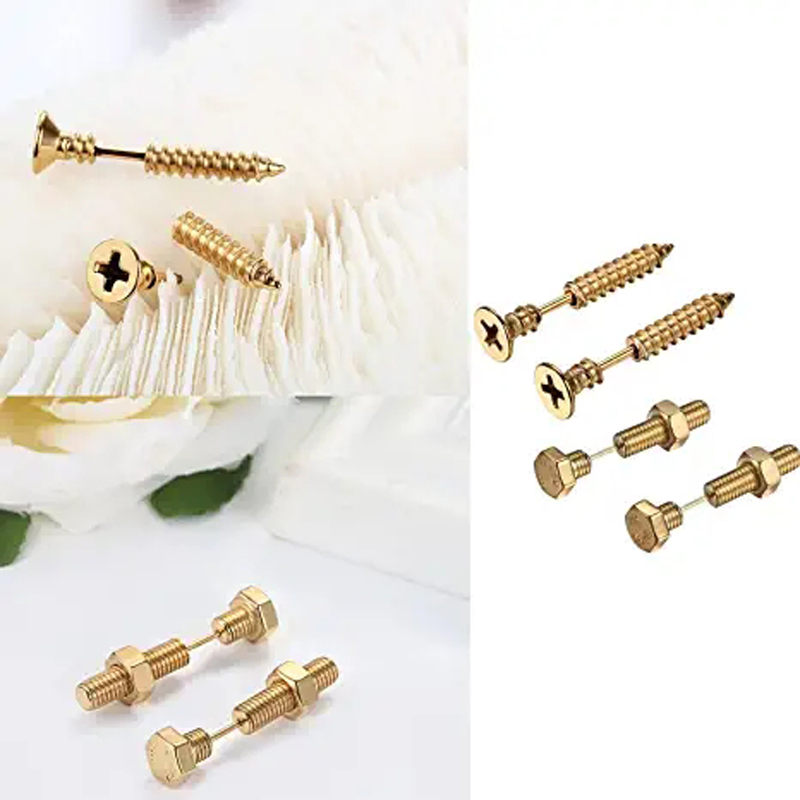 2-3 Pairs Punk Pointed Screw B - огляд і ціна Body Jewelry Changing Kit