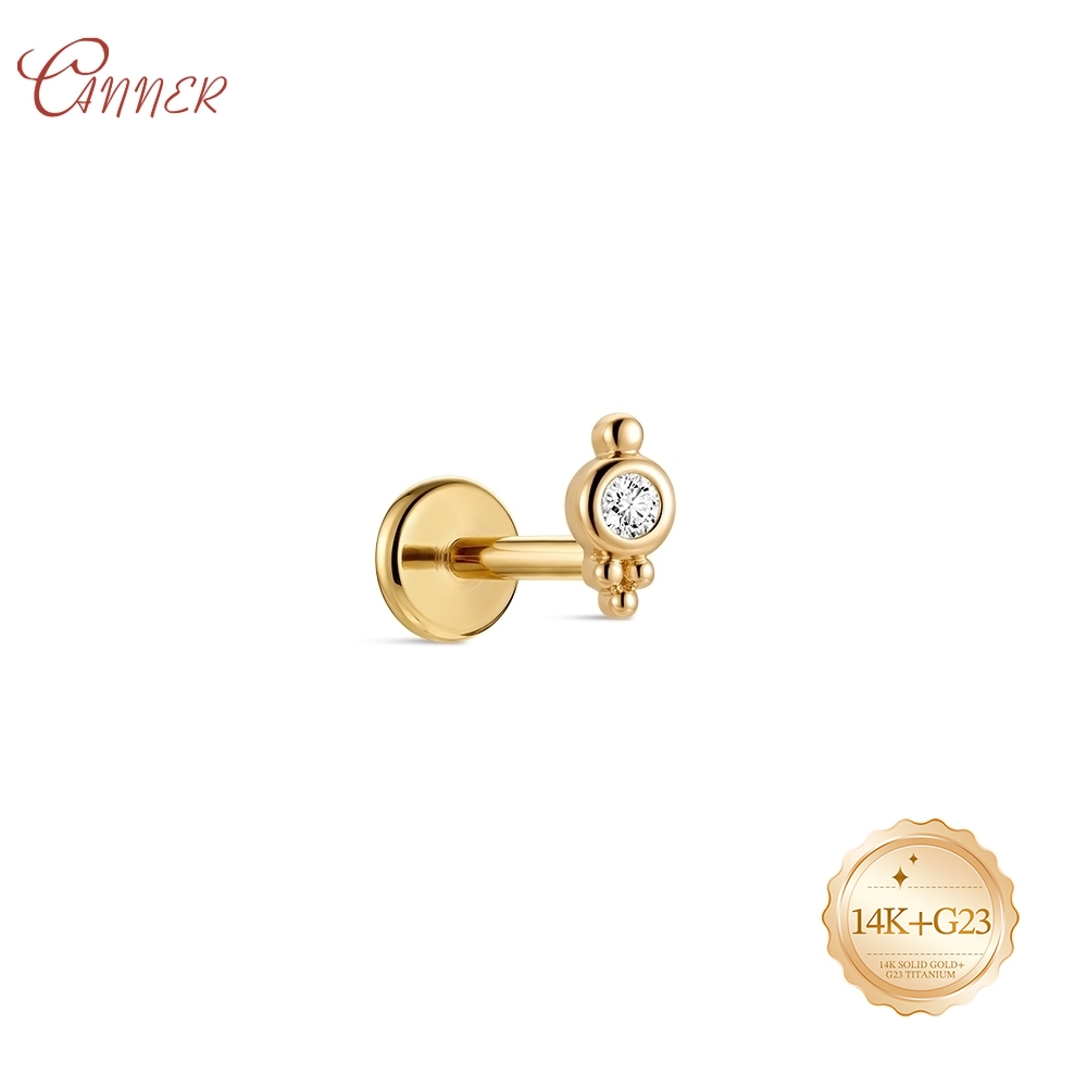CANNER 14K Solid Gold internal - огляд і ціна Body Jewelry Earrings